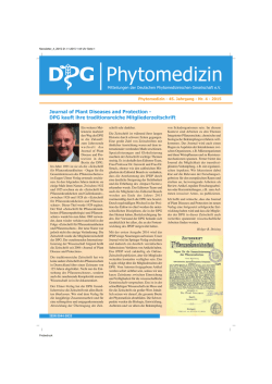 Journal of Plant Diseases and Protection - DPG kauft ihre