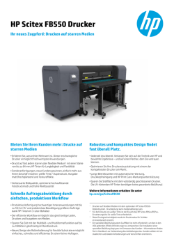 HP Scitex FB550 Drucker
