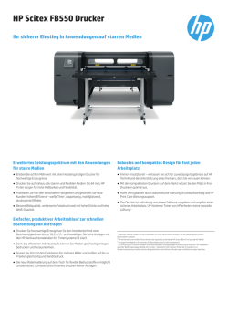 HP Scitex FB550 Drucker
