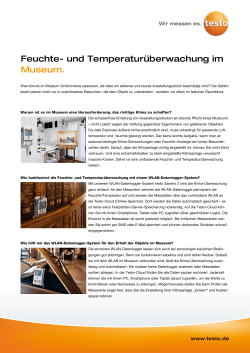 Details zu Temperaturüberwachung im Museum (PDF