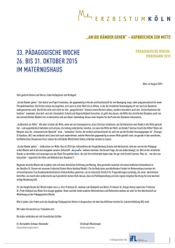 pädagogische woche 2015