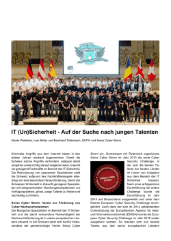 IT (Un)Sicherheit - Auf der Suche nach jungen Talenten