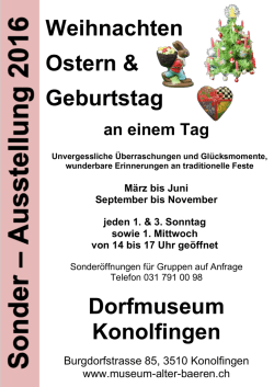 Jahresprogramm