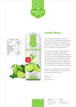 Limette-Minze - Wonderland Fruits