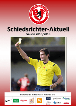 Schiedsrichter-Aktuell - Berliner Fußball