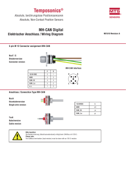 Elektrischer Anschluss MH CAN (DE)