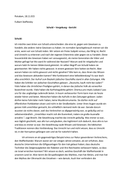 Potsdam, 18.11.015 Fulbert Steffensky Schuld &ndash; Vergebung