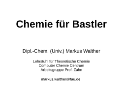 Chemie für Bastler