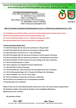 Reiner Küffel - Bezirk 09 im Rheinischen Schützenbund