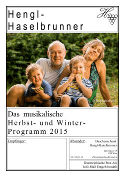 Hauszeitung 2015 - Heuriger Hengl
