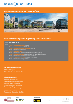 Programm - Besser Online