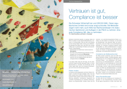 Vertrauen ist gut, Compliance ist besser