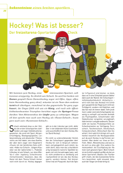 Hockey! Was ist besser?