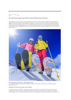 DSV aktiv Safety Days 2016