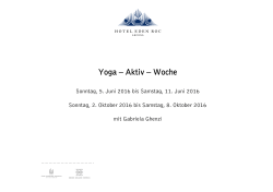 Yoga – Aktiv – Woche