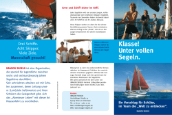 Klasse! Unter vollen Segeln.