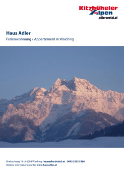 Haus Adler in Waidring