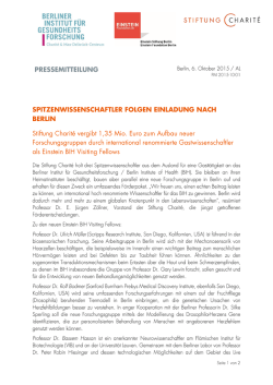 INSTITUT FUR E|N5TE|N STIFT U N G @H A R IT E