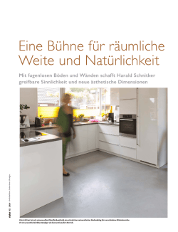 Eine B&uuml;hne f&uuml;r r&auml;umliche Weite und Nat&uuml;rlichkeit - Schnitker