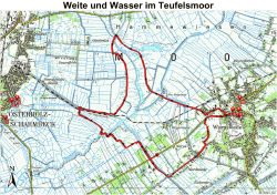 Streckenverlauf - Weite und Wasser im Teufelsmoor