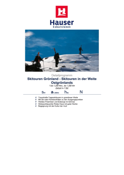 Skitouren Gr&ouml;nland - Skitouren in der Weite