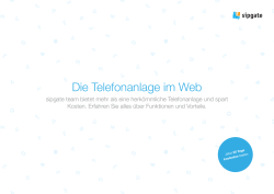 Die Telefonanlage im Web