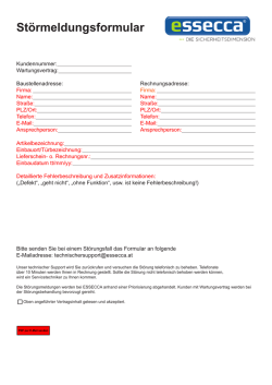 Störmeldungsformular
