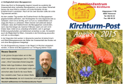 Kirchturm Post August 2015