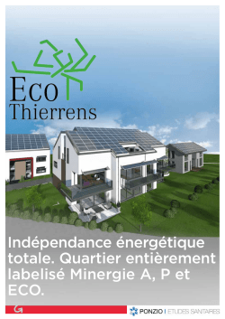 Ind&eacute;pendance &eacute;nerg&eacute;tique totale. Quartier