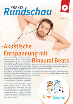 Akustische Entspannung mit Binaural Beats - HNO