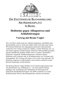 Heilsteine gegen Alltagsstress und Schlafst&ouml;rungen