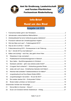 Infobrief Juli 2015 - AELF Pfarrkirchen