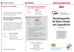 Jahresprogramm 2016 - awo-obb