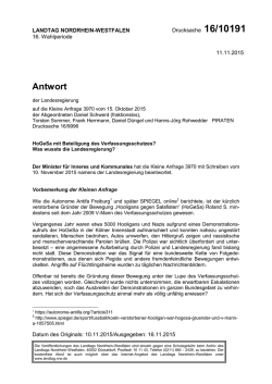 HoGeSa mit Beteiligung des Verfassungsschutzes?