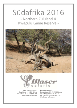 Northern Zululand & KwaZulu Game Reserve
