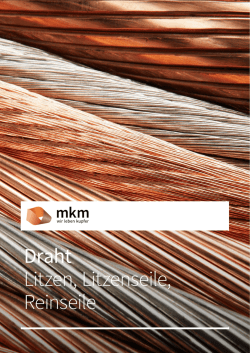 Draht Litzen, Litzenseile, Reinseile