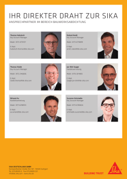ihr direkter draht zur sika
