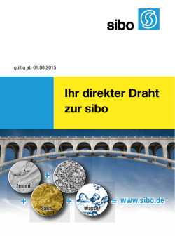 Ihr direkter Draht zur sibo