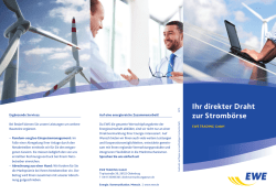 Ihr direkter Draht zur Stromb&ouml;rse