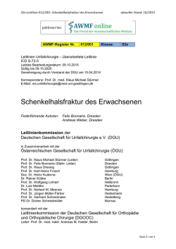Schenkelhalsfraktur des Erwachsenen