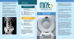 Radiologische Praxis Was ist eine CT des Körpers?