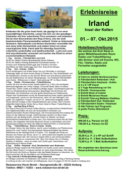 Irland - Reiseservice Strobl