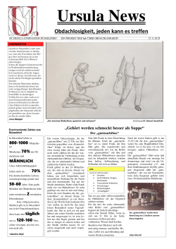 Projektzeitung - St. Ursula Gymnasium
