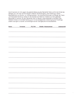 Unterschriftensammlung PDF-Dokument