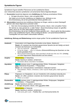 Syntaktische Figuren - deutschunterricht24.de