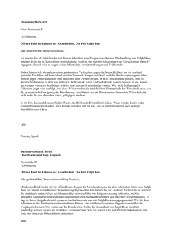 Human Rights Watch Neue Promenade 5 10178