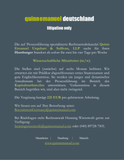 Hamburger - Quinn Emanuel Urquhart & Sullivan, LLP