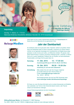 Jahr der Dankbarkeit