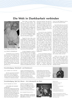 Die Welt in Dankbarkeit verbinden