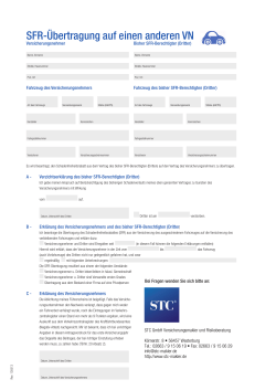 SFR-&Uuml;bertragung auf einen anderen VN (TB28)